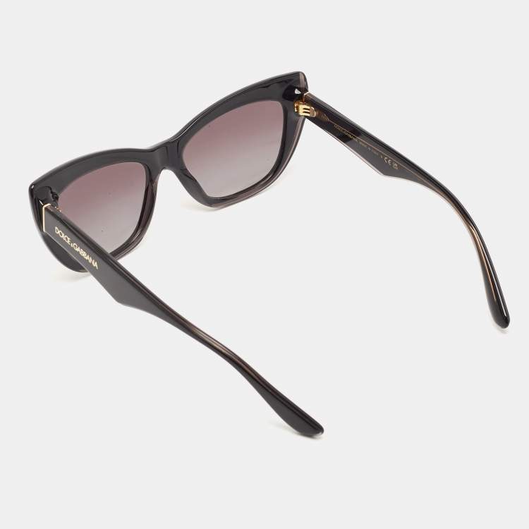 Pre Owned Dolce & Gabbana Black Gradient DG4417 Cat Eye Sunglasses