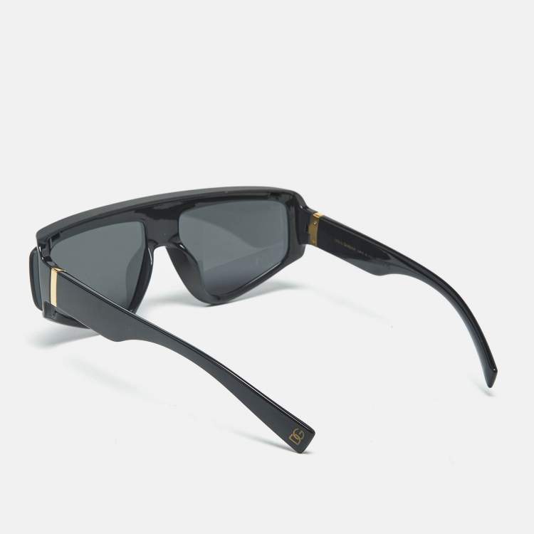 Pre Owned Dolce & Gabbana Black DG6177 Shield Sunglasses 