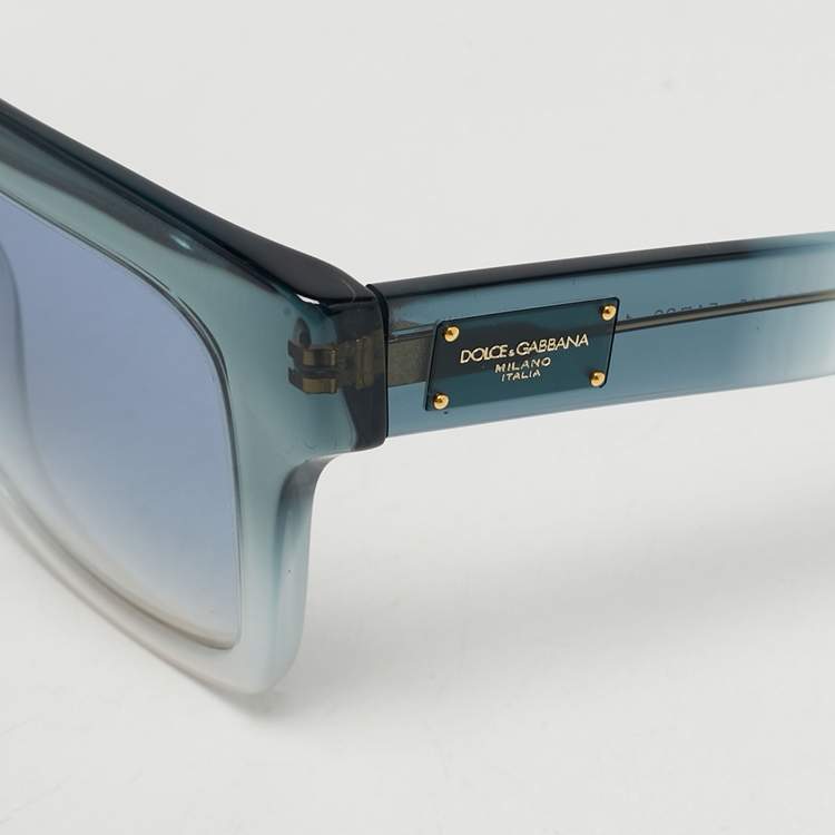 Pre Owned نظارة شمسية دولتشي أند غابانا دي جي4286-أف زرقاء/ وردية غريادينت مربع