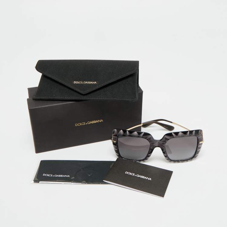 Pre Owned Dolce & Gabbana Black Gradient DG111 Square Sunglasses