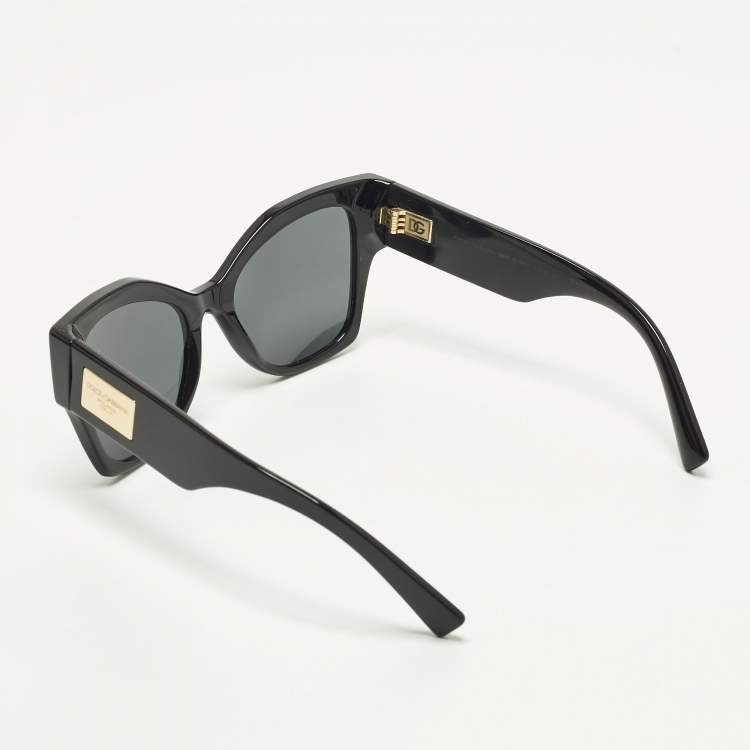مملوكة مسبقًا Dolce & Gabbana Black DG4478 Butterfly Sunglasses
