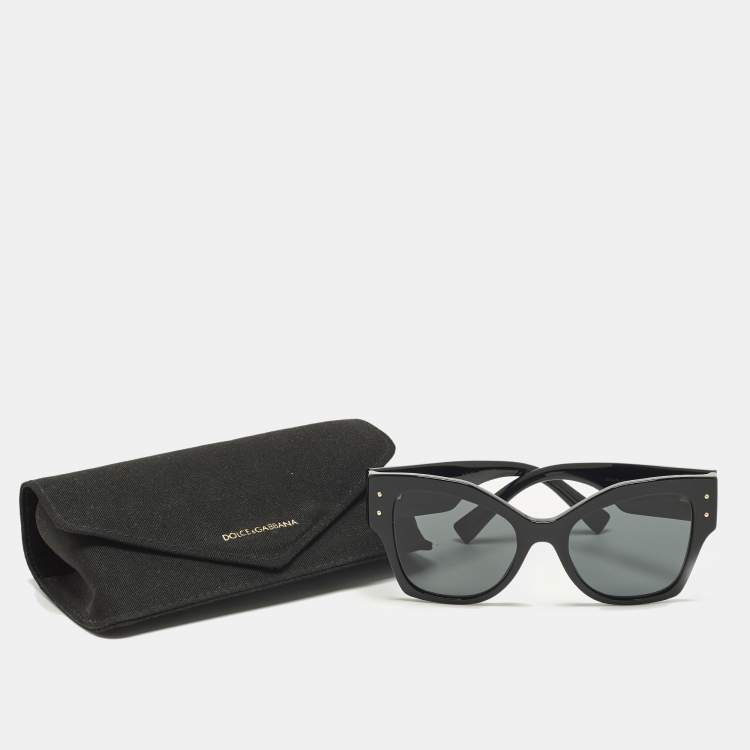 مملوكة مسبقًا Dolce & Gabbana Black DG4478 Butterfly Sunglasses
