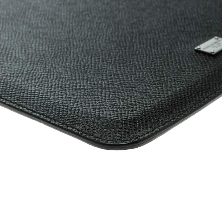 Pre Owned Dolce & Gabbana Black Leather iPad 2 Case