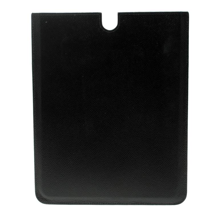 Pre Owned Dolce & Gabbana Black Leather iPad 2 Case