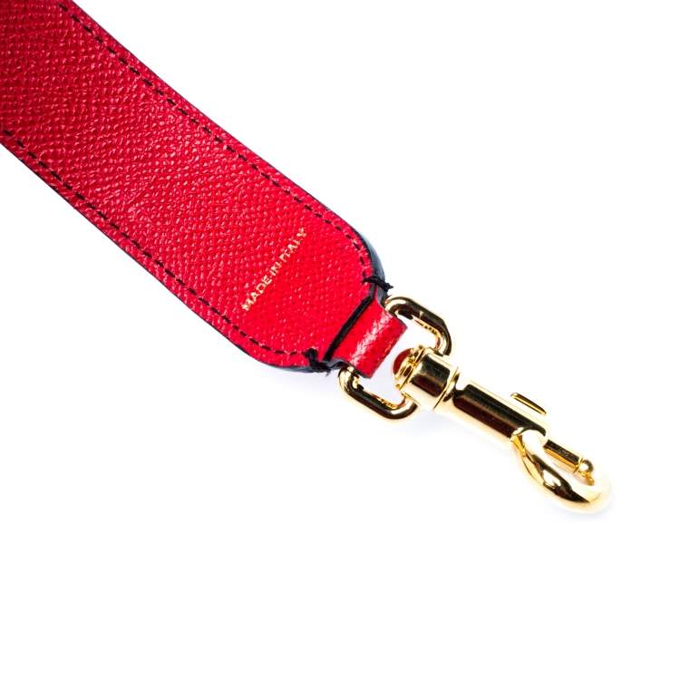 Pre Owned Dolce & Gabbana Multicolor Floral Leather Studded Bag Strap