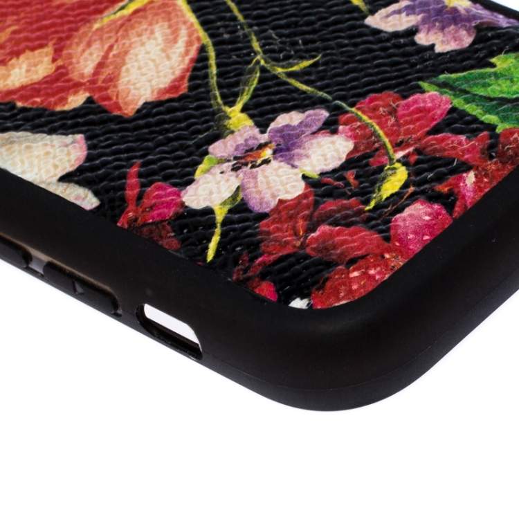 Pre Owned Dolce & Gabbana Black Floral IPhone XS Max Case 