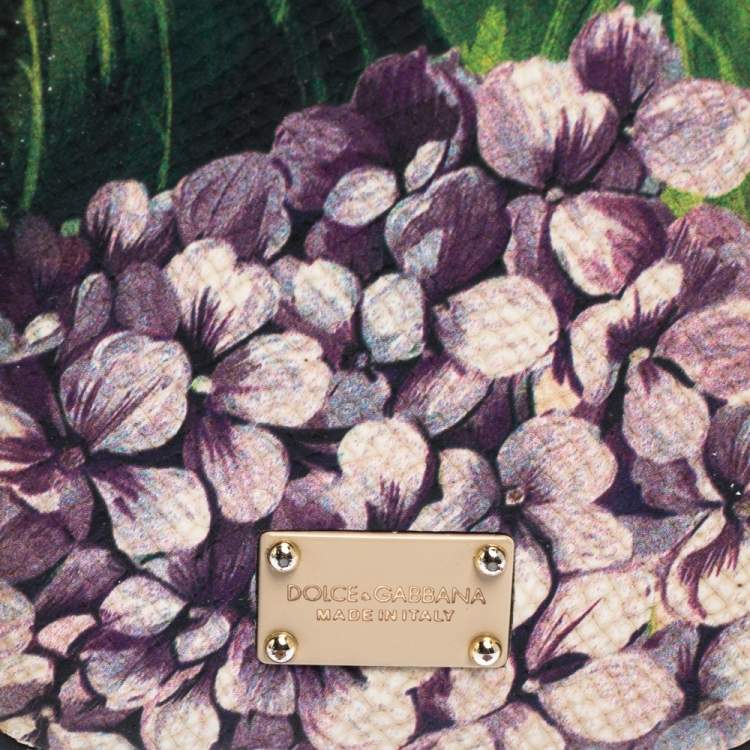 Pre Owned Dolce & Gabbana Multicolor Floral Print Leather iPhone 7 Case
