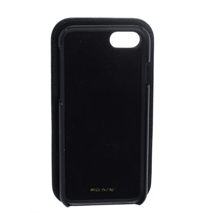 Pre Owned Dolce & Gabbana Multicolor Amore Print Leather iPhone 7 Case