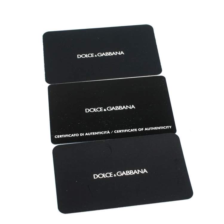 Pre Owned Dolce & Gabbana Black Dauphine Leather iPad Envelope Case