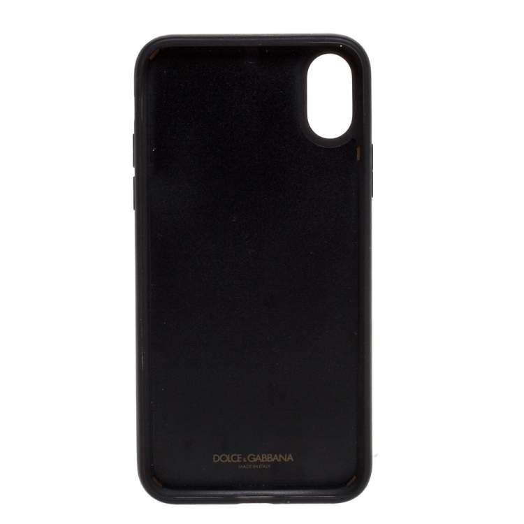 مملوكة مسبقًا Dolce & Gabbana Multicolor Lily Print Leather iPhone XS Max Case