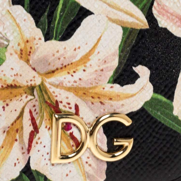 مملوكة مسبقًا Dolce & Gabbana Multicolor Lily Print Leather iPhone XS Max Case