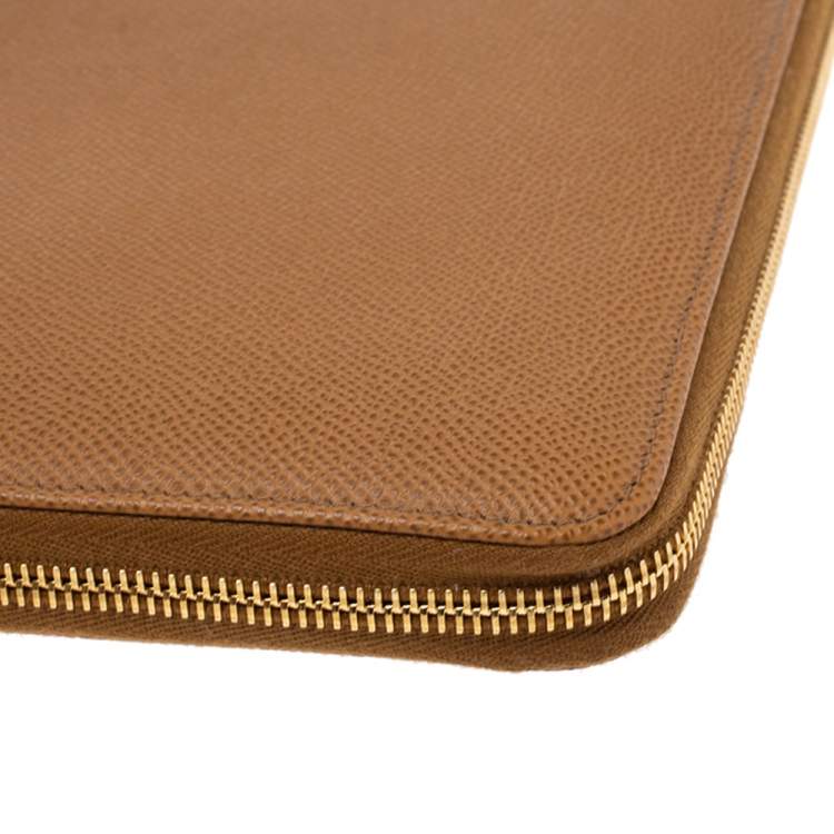 Pre Owned Dolce & Gabbana Tan Leather Agenda Organizer