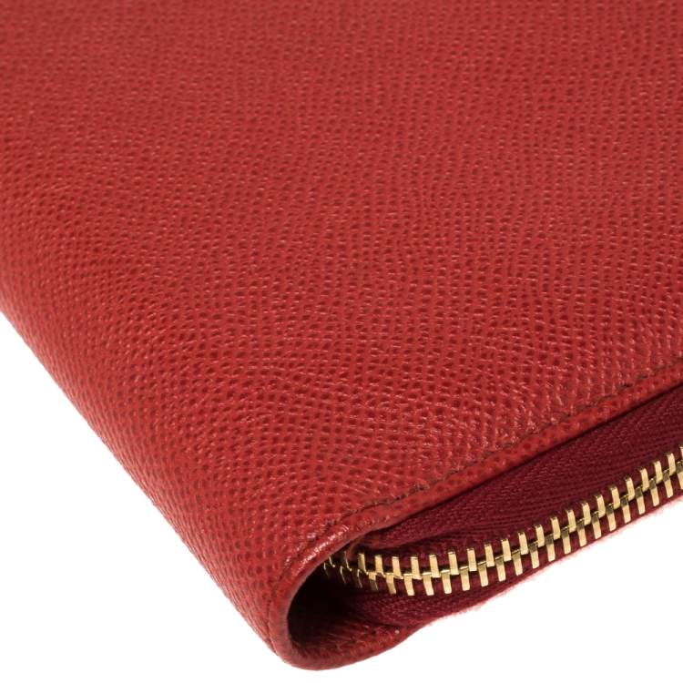 Pre Owned Dolce & Gabbana Red Leather Agenda Organizer