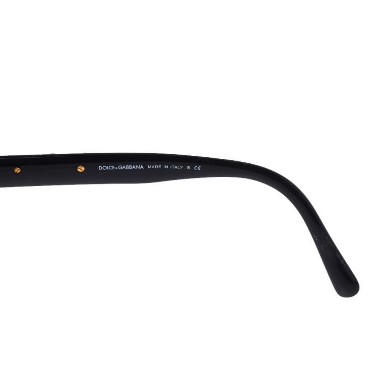 Pre Owned Dolce & Gabbana Black Gradient Sicilian Baroque Sunglasses