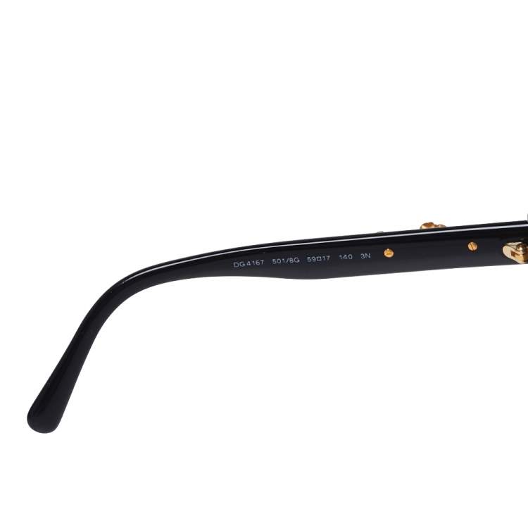 Pre Owned Dolce & Gabbana Black Gradient Sicilian Baroque Sunglasses