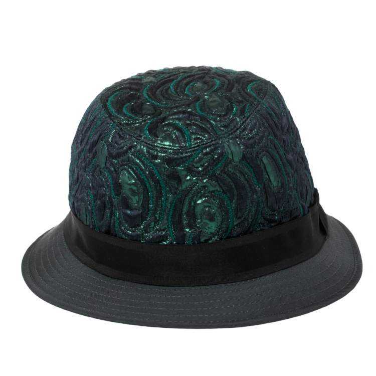 Pre Owned Dolce & Gabbana Bicolor Metallic Jacquard Bucket Hat