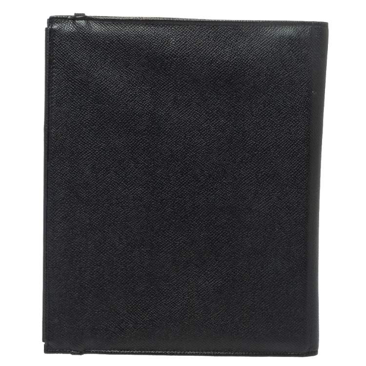 Pre Owned Dolce & Gabbana Black Leather Ipad Case