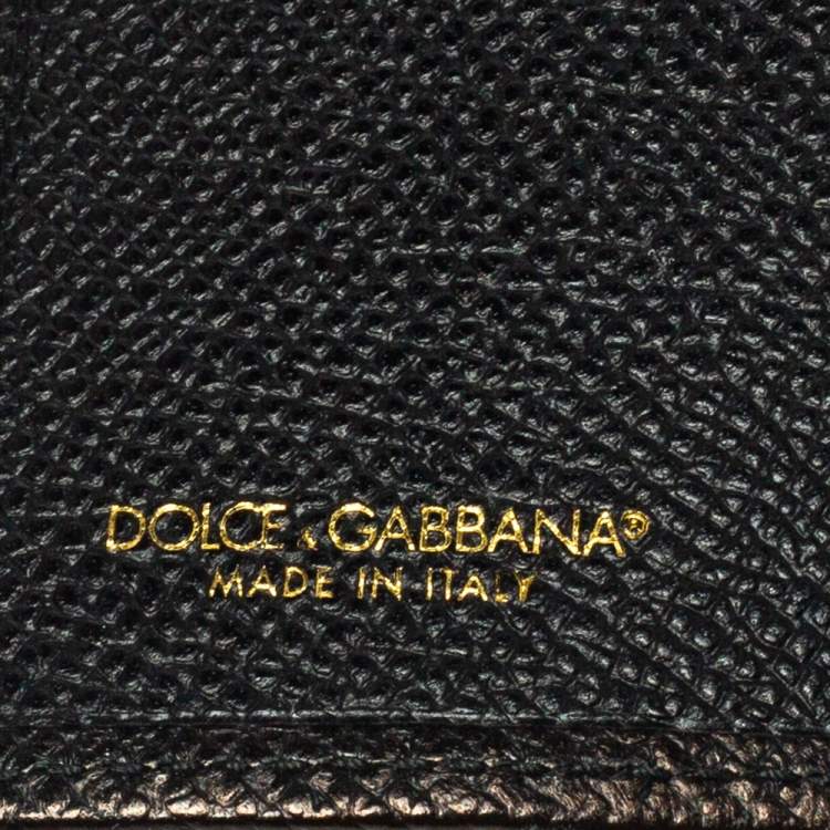 Pre Owned Dolce & Gabbana Black Leather Ipad Case