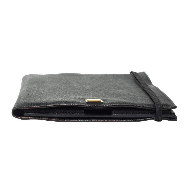 Pre Owned Dolce & Gabbana Black Leather Ipad Case