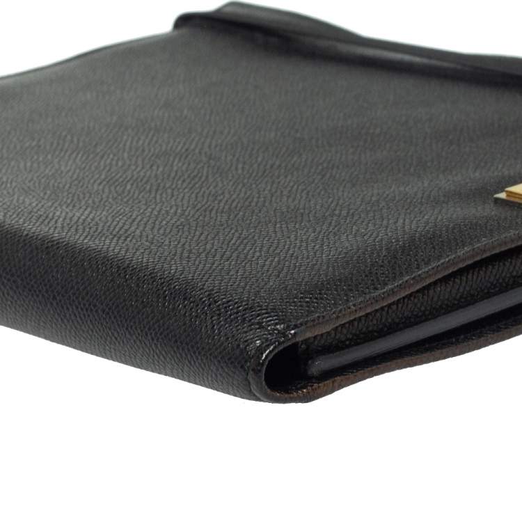 Pre Owned Dolce & Gabbana Black Leather Ipad Case