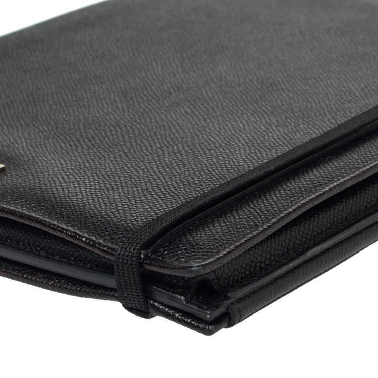 Pre Owned Dolce & Gabbana Black Leather Ipad Case