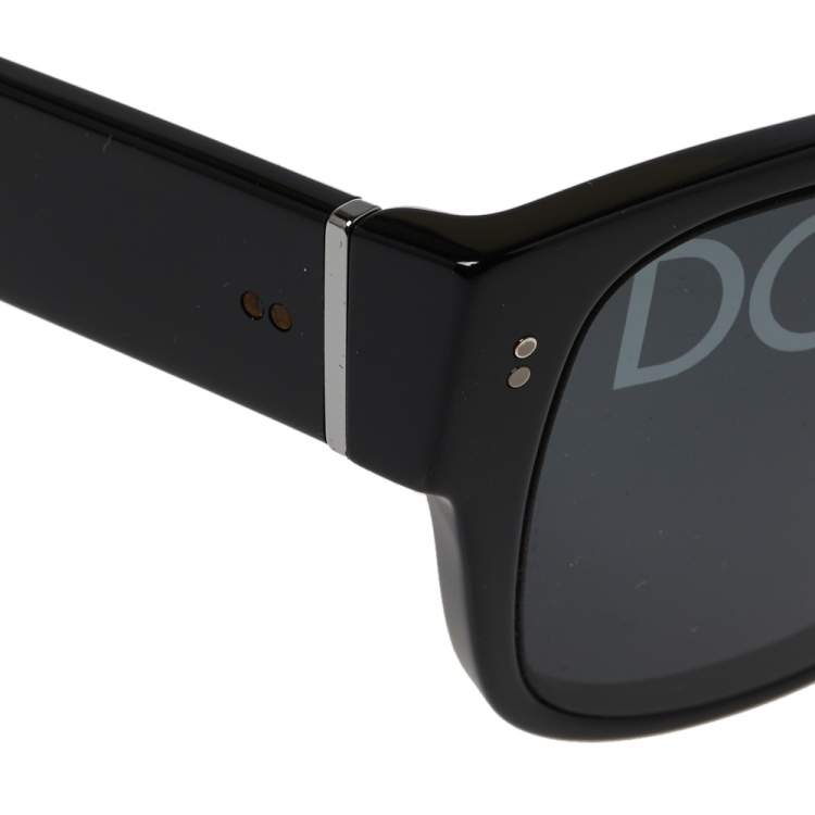 Pre Owned Dolce & Gabbana Black / Smoke DG 4356 Domenico Monolens Sunglasses