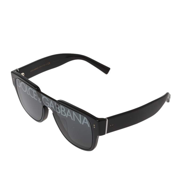 Pre Owned Dolce & Gabbana Black / Smoke DG 4356 Domenico Monolens Sunglasses