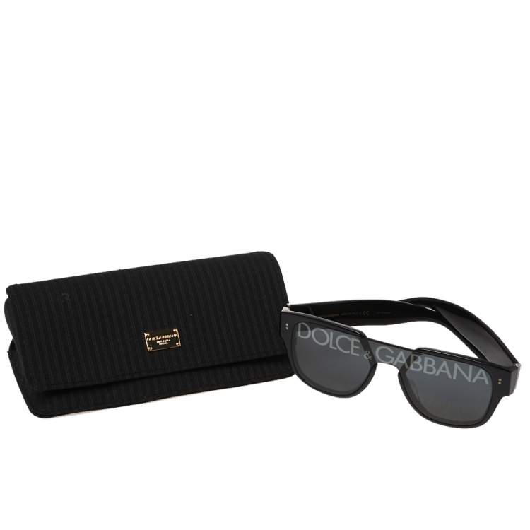 Pre Owned Dolce & Gabbana Black / Smoke DG 4356 Domenico Monolens Sunglasses
