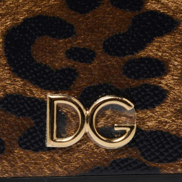 Pre Owned Dolce & Gabbana Brown Leopard Print Dauphine iPhone XR Case 