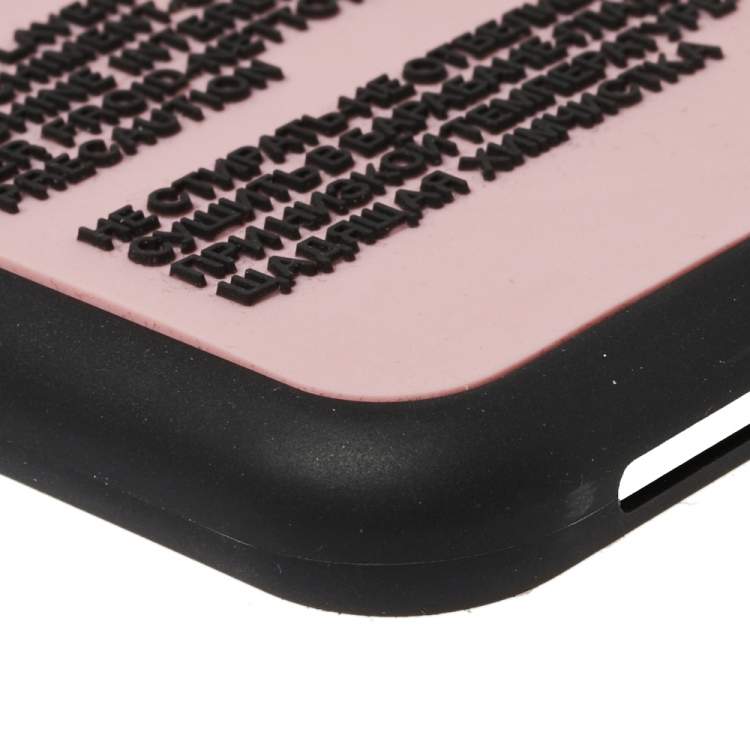 Pre Owned Dolce & Gabbana Pink Laundry Label Print iPhone XR Case