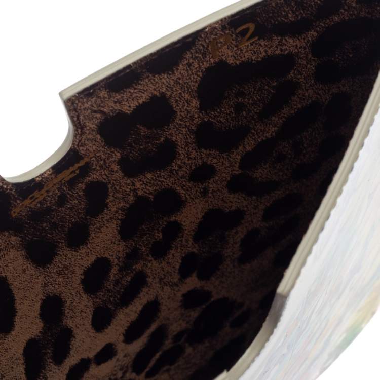 مملوكة مسبقًا Dolce & Gabbana Multicolor Majolica Print Patent Leather P2 Tablet Case