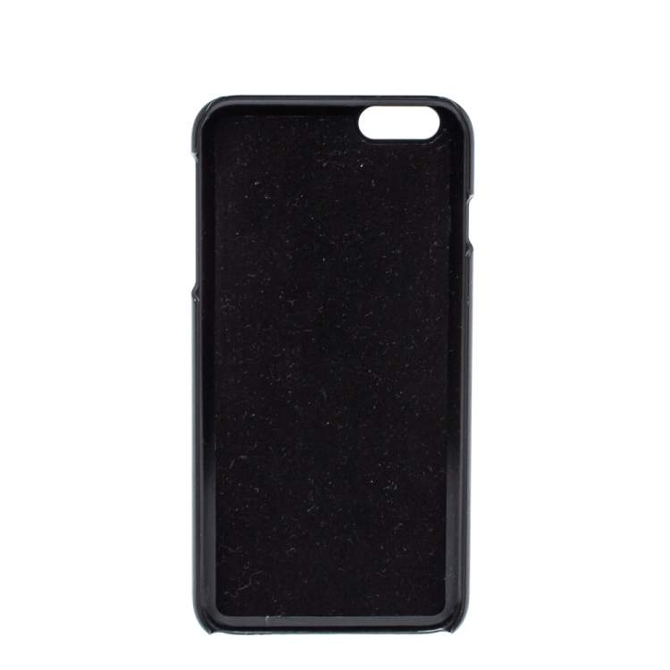 Pre Owned Dolce & Gabbana Black Leather iPhone 7/8 Plus Case