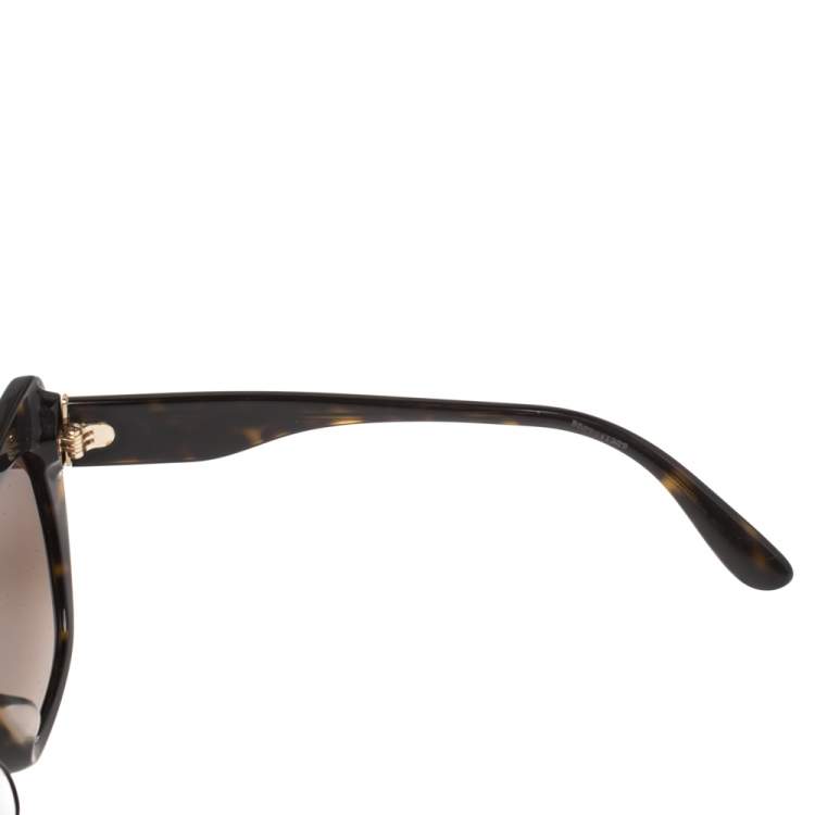 Pre Owned Dolce & Gabbana Dark Havana/Brown Gradient DG-4370 Cat Eye Sunglasses