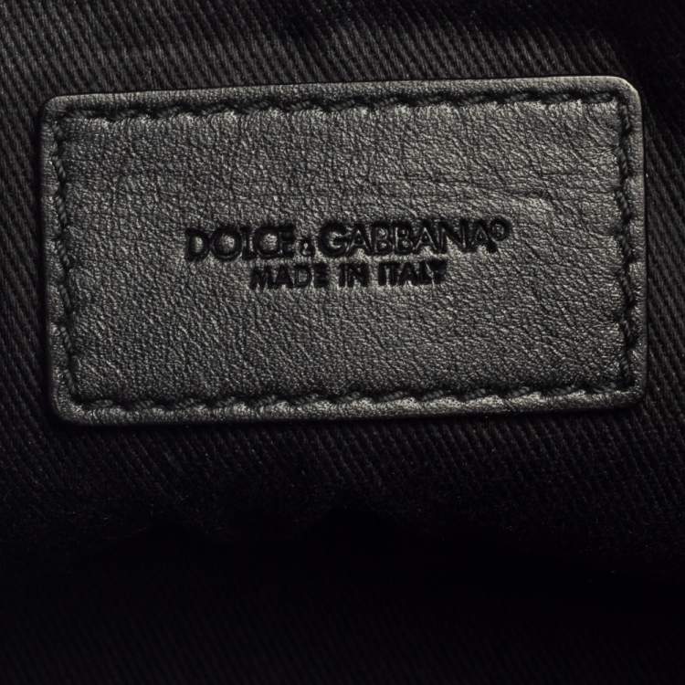 Pre Owned Dolce & Gabbana Brown Leopard Coated Canvas Cosmetic Case