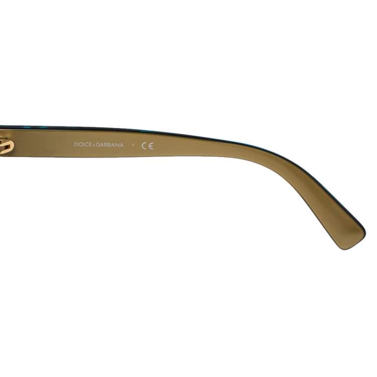 Pre Owned Dolce & Gabbana Blue / Grey Gradient DG4280 Cat Eye Sunglasses