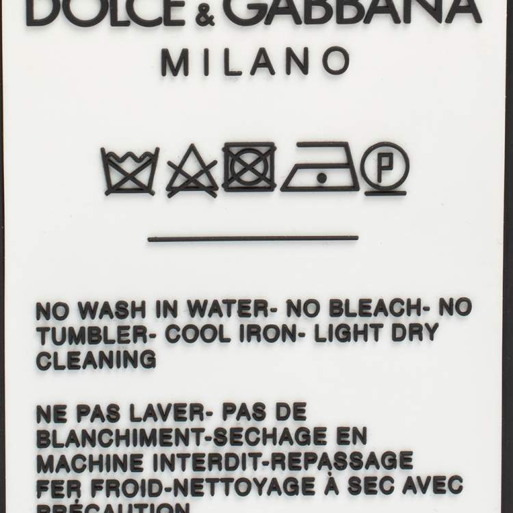 Pre Owned Dolce & Gabbana White Rubber Care Label Detail iPhone XS Case