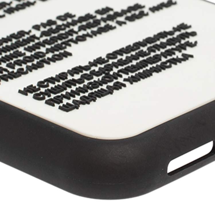 Pre Owned Dolce & Gabbana White Rubber Care Label Detail iPhone XS Case