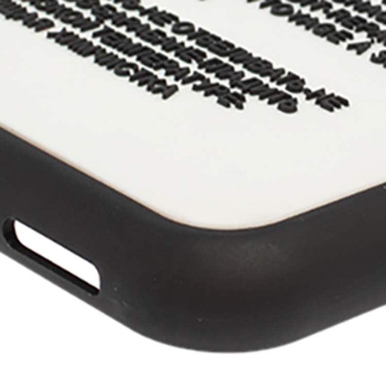 Pre Owned Dolce & Gabbana White Rubber Care Label Detail iPhone XS Case