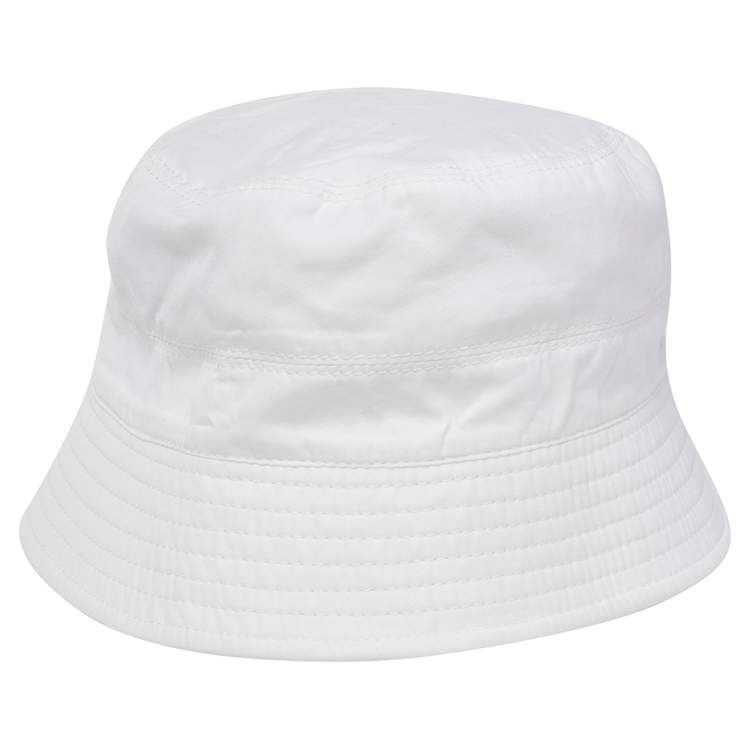Pre Owned Dolce & Gabbana White Logo Embroidered Cotton Bucket Hat S