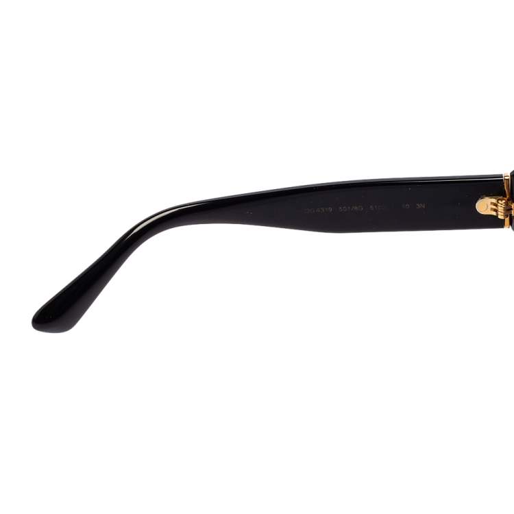 Pre Owned Dolce & Gabbana Black Acetate DG4319 Gradient Cat Eye Sunglasses