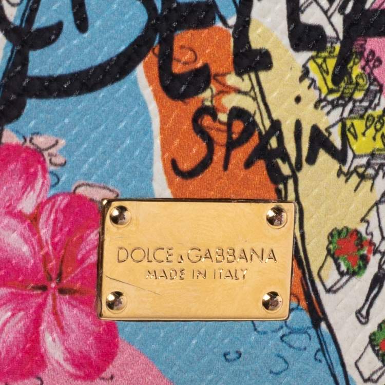 Pre Owned Dolce & Gabbana Multicolor Leather Marbella iPhone 6/6s Plus Cover
