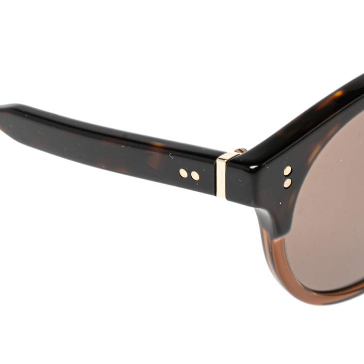 Pre Owned Dolce & Gabbana Brown Havana/Brown DG 4329-F Panthos Round Sunglasses