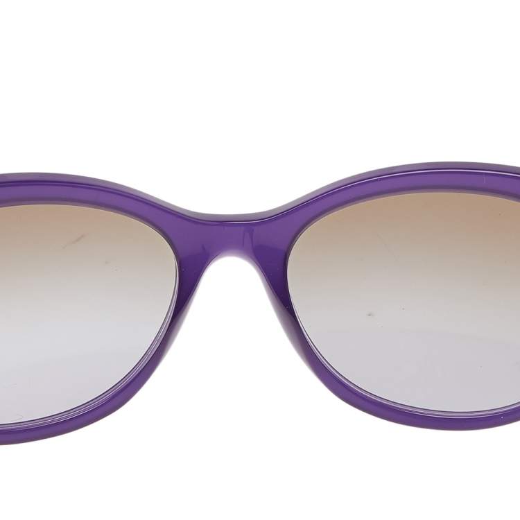 Pre Owned Dolce & Gabbana Purple/Brown Gradient DG 4160 Cat-Eye Sunglasses