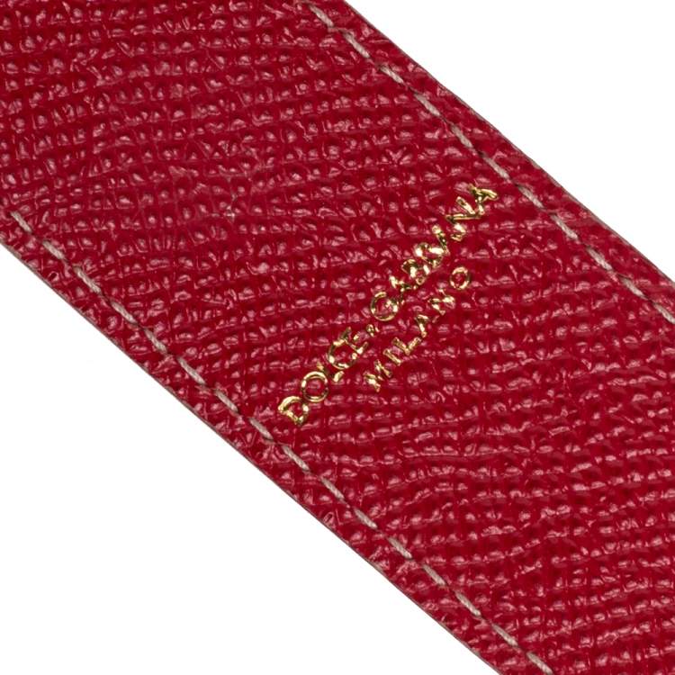 Pre Owned Dolce & Gabbana Brown/Black Animal Print Coated Canvas Shoulder Bag Strap