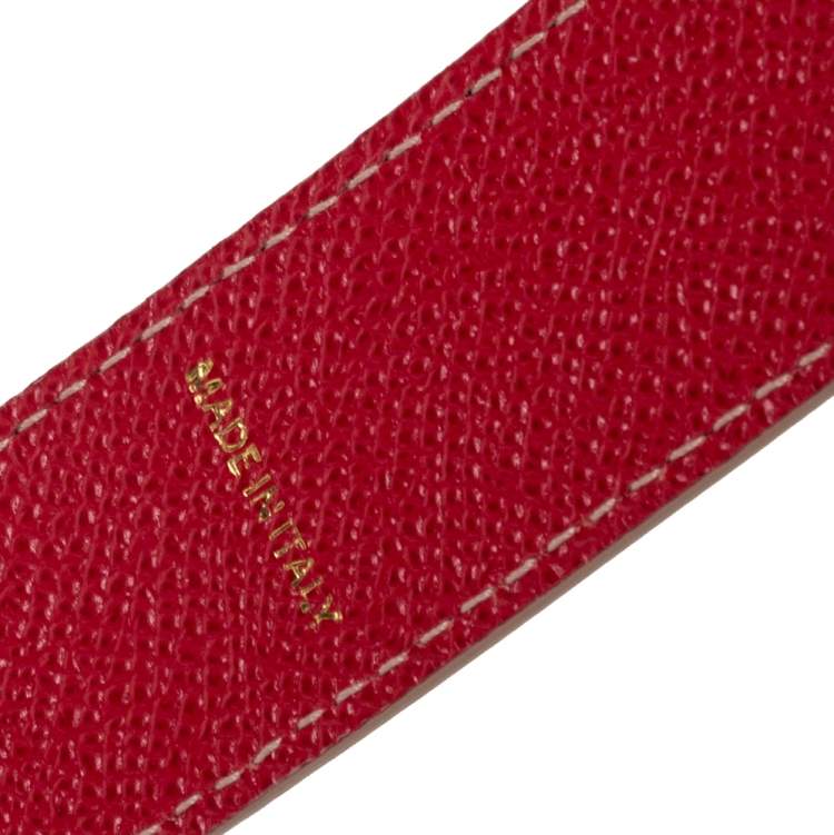 Pre Owned Dolce & Gabbana Brown/Black Animal Print Coated Canvas Shoulder Bag Strap