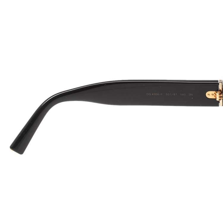 Pre Owned Dolce & Gabbana Black  Acetate DG4356-F Square Sunglasses