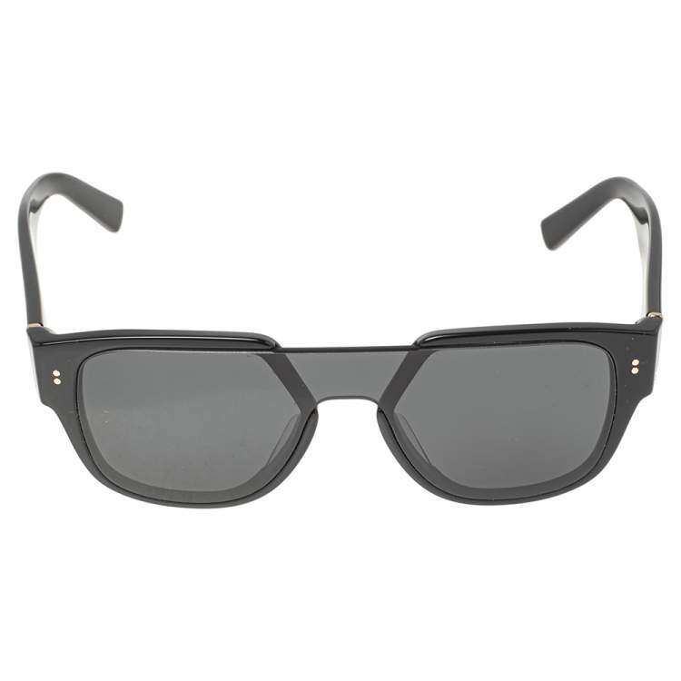 Pre Owned Dolce & Gabbana Black  Acetate DG4356-F Square Sunglasses