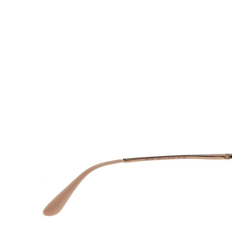 Pre Owned Dolce & Gabbana Rose GoldMetal/Pink Gradient DG 2155 Round Sunglasses