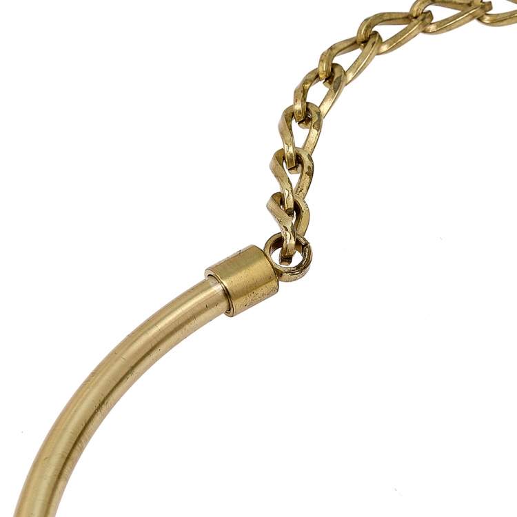 Pre Owned Dolce & Gabbana Gold Tone Monete Roman Coin Choker Necklace