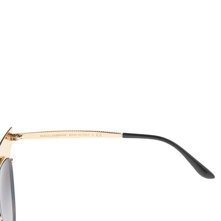 Pre Owned Dolce & Gabbana Black DG2178 Gradient Cat Eye Sunglasses